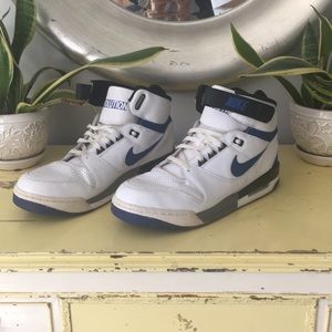 Men’s Nike Air Revolution White with Blue & Black